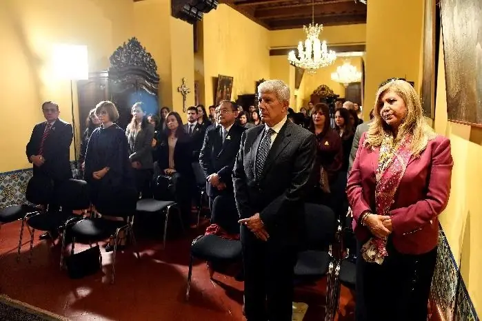 Autoridades y voluntarios durante la juramentacion 2019 Autoridades y voluntarios durante la juramentacion 2019